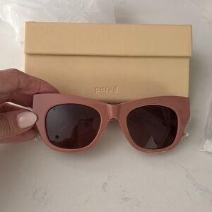 Pared Pink Cat-Eye Sunglasses with case